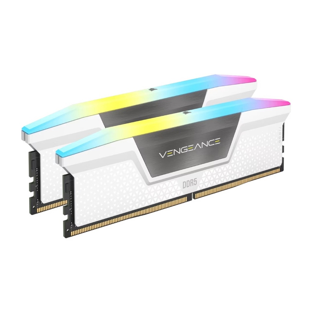 [NS028192] Corsair Vengeance RGB DDR5 32GB (2x16GB) 6400MHz CL36 Memory Kit - White