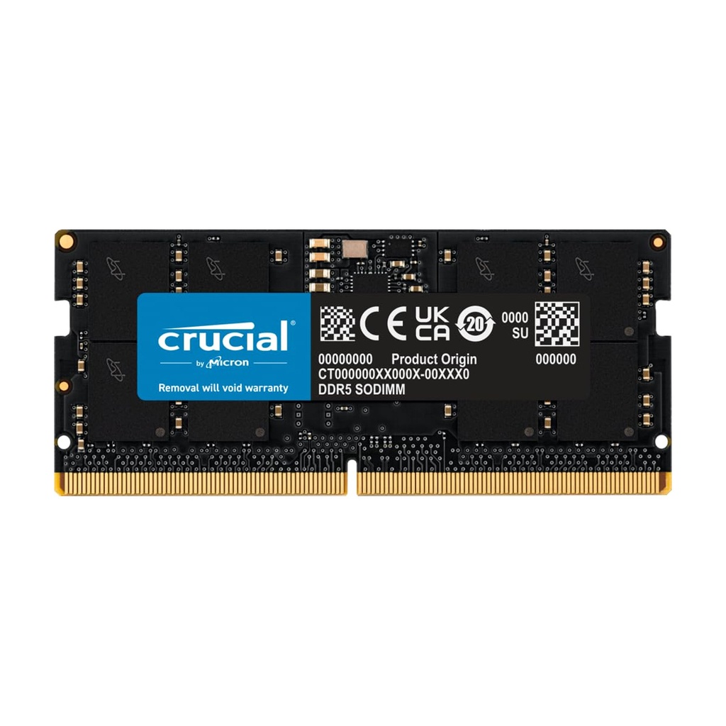[NS027169] Crucial 16GB DDR5 4800MHz CL40 Laptop Memory