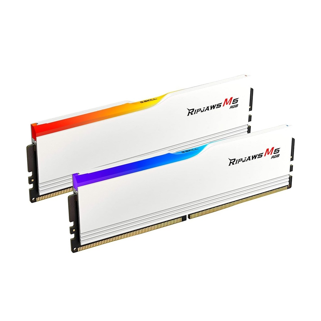 [NS027779] G.SKILL Ripjaws M5 RGB Series DDR5 RAM 32GB (2x16GB) 6000MT/s CL36 - White