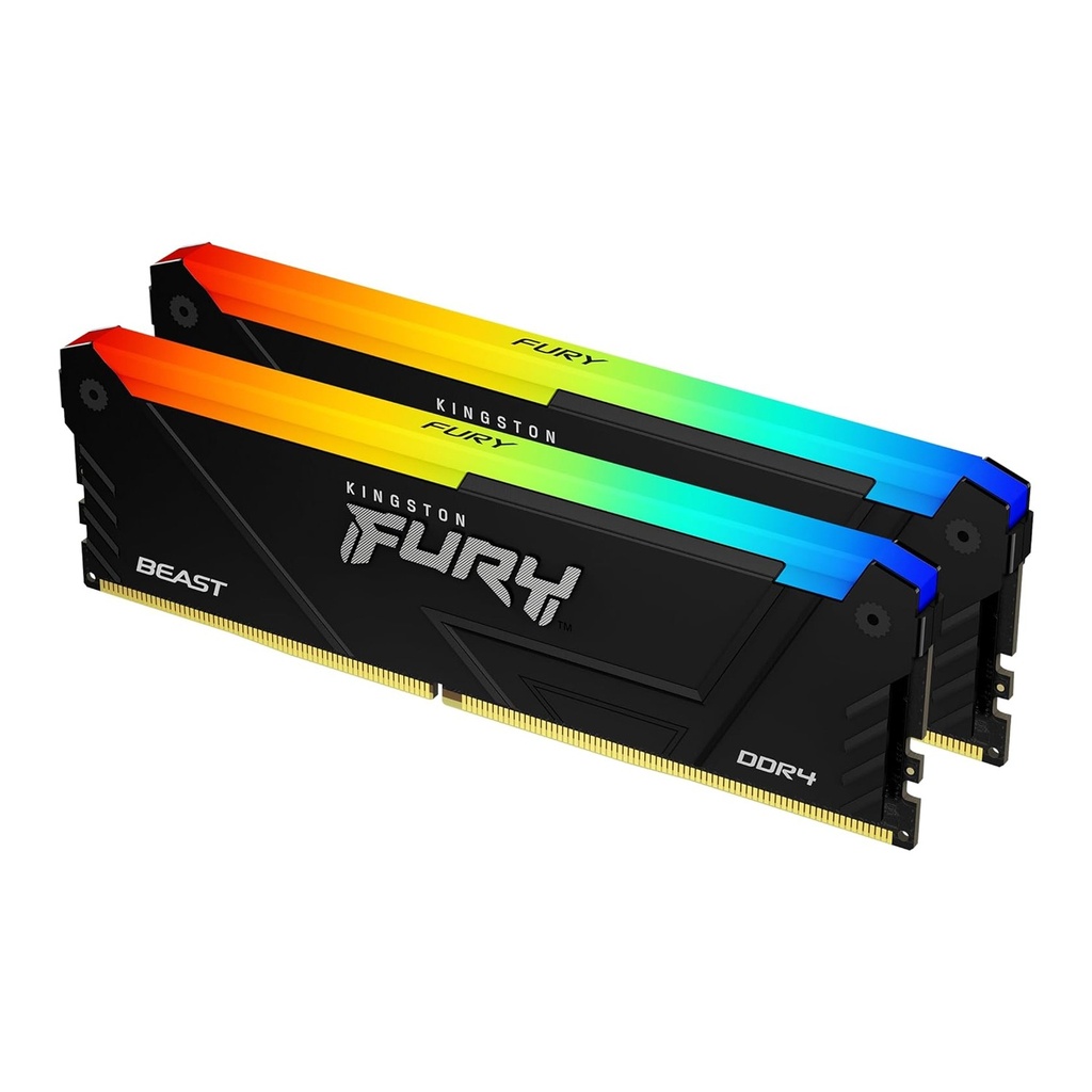 Kingston Fury Beast 32GB (2x16GB) DDR4 3200MHz CL16 Memory Kit - Black