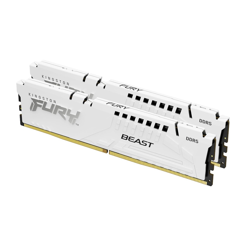 [NS029409] Kingston Fury Beast 32GB (2x16GB) DDR5 6000MT/s CL30 Memory Kit - White