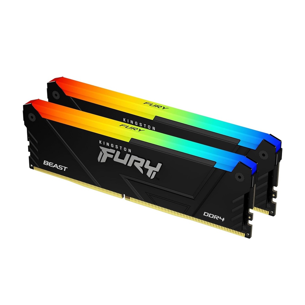 Kingston FURY Beast RGB 32GB (2x16GB) 3600MT/s DDR4 CL18 Memory Kit