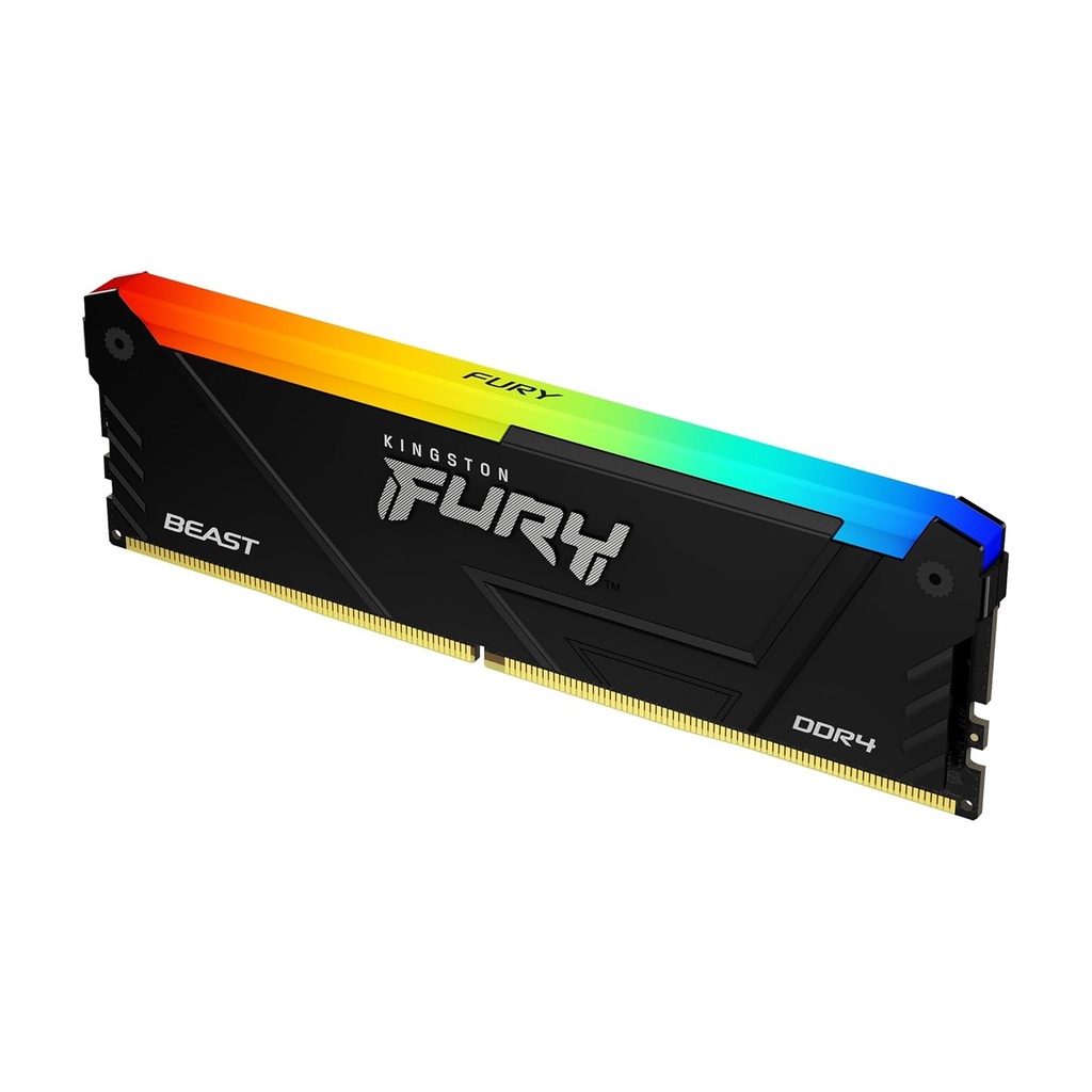 Kingston Fury Beast RGB 32GB DDR4 3600MHz CL18 Desktop Memory - Black
