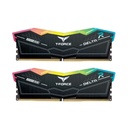 TeamGroup T-Force DELTA RGB 32GB (2x16GB) DDR5 6400MHz CL40 Memory Kit - Black