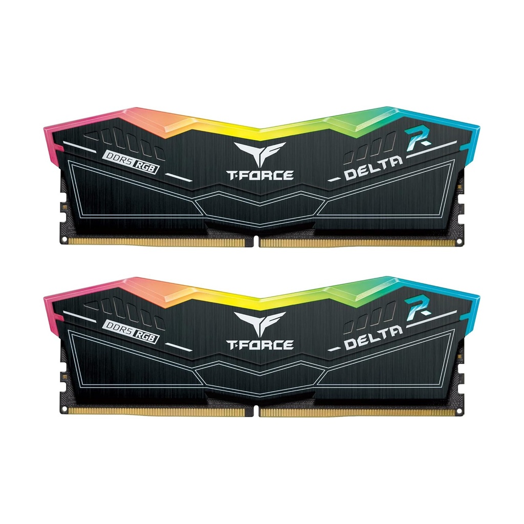 [NS024956] TeamGroup T-Force DELTA RGB 32GB (2x16GB) DDR5 8000MHz CL38 Memory Kit - Black