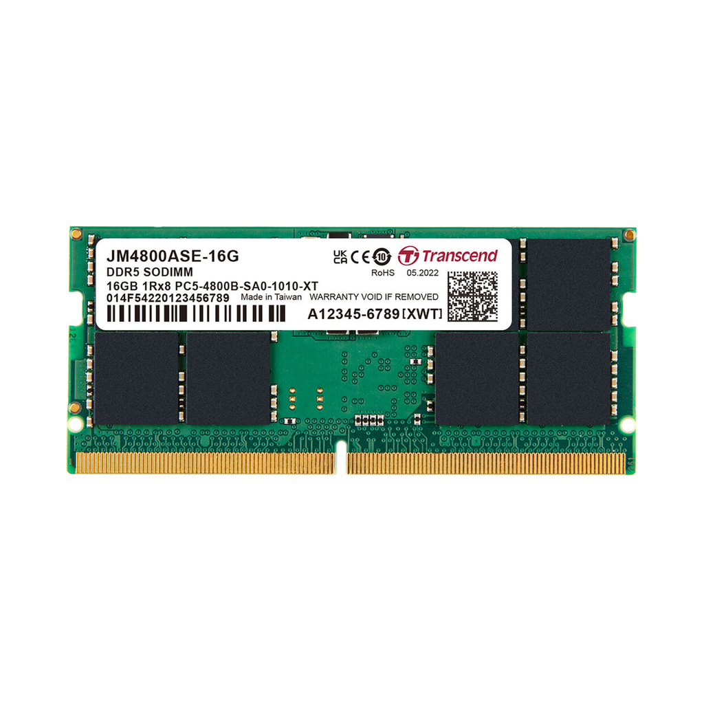 Transcend RAM 16GB DDR5 4800MHz Laptop Memory
