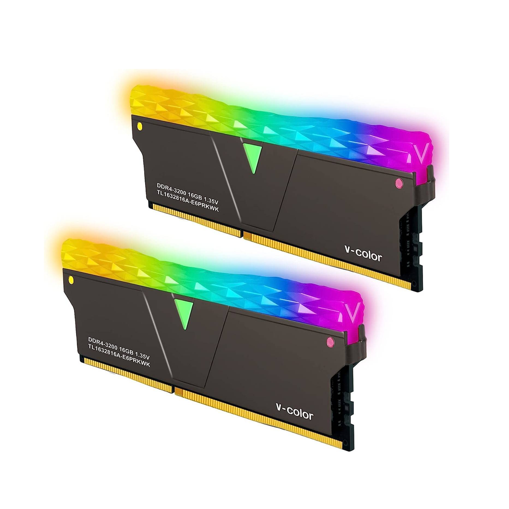 [NS027818] V-Color Prism Pro RGB 32 GB DDR4 3200 MHz Gaming Memory -Black