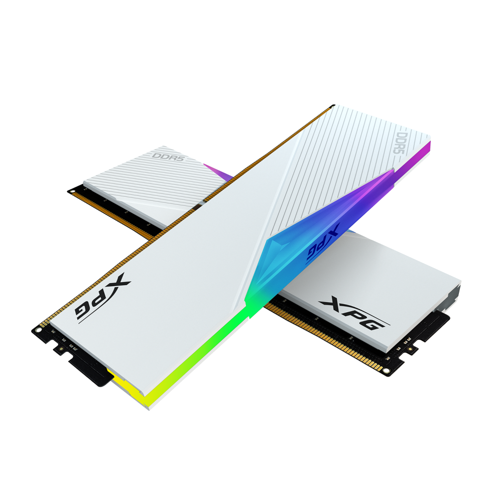 XPG Lancer - 32GB (2x16GB) - 6400MHz RGB DDR5 Memory RAM - White