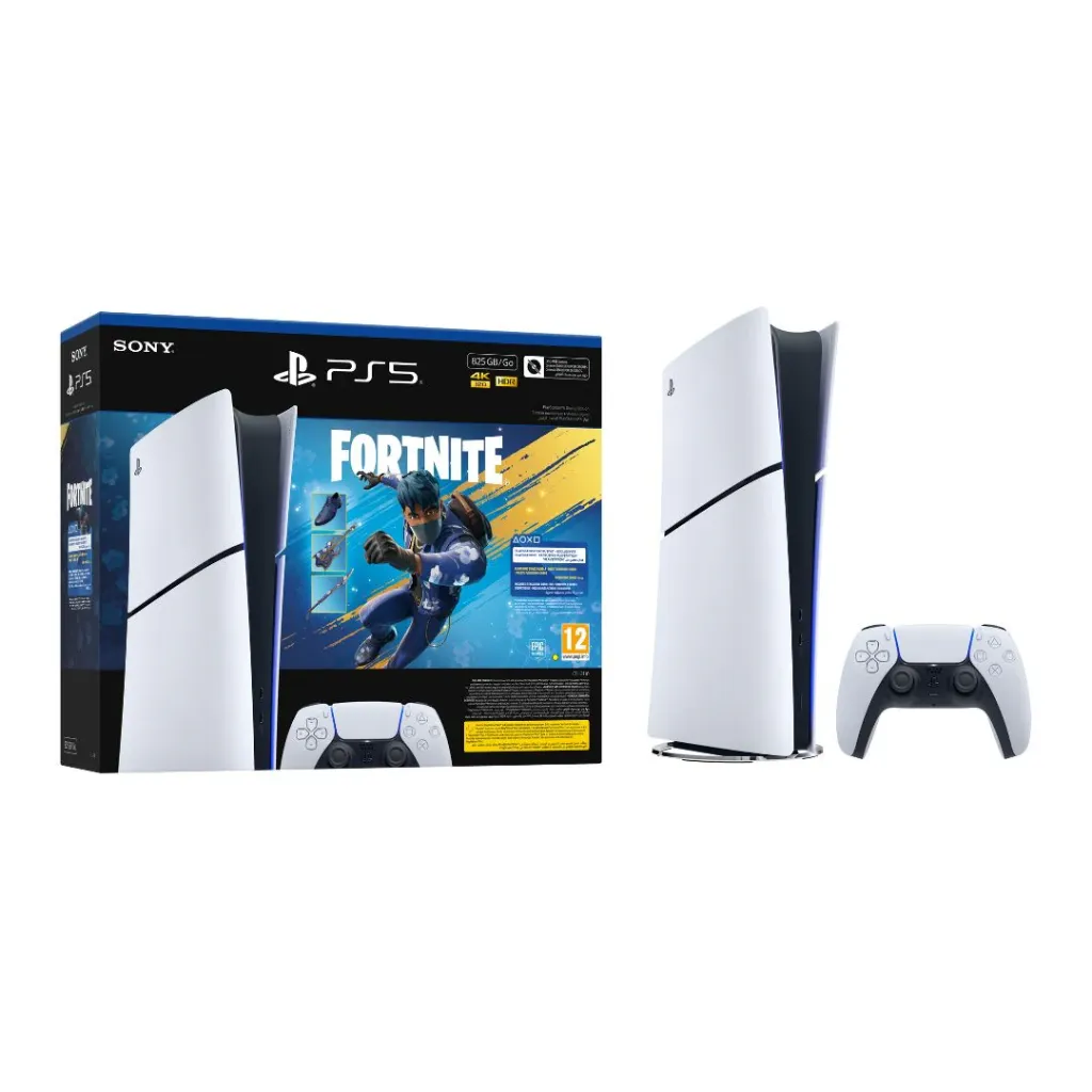 [P5D3U] PlayStation 5 Digital Edition Console - Slim With Fortnite Flowering Chaos Voucher Bundle (مستعمل)