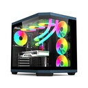 Acer V950 Mid Tower Two Panel Front & Left Side Tempered Glass Case with 7 RGB Fans - Black