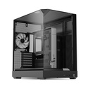 APNX V2 ATX Mid Tower Three Panel Front Top & Left Side Tempered Glass Case With 1 Fan - Black