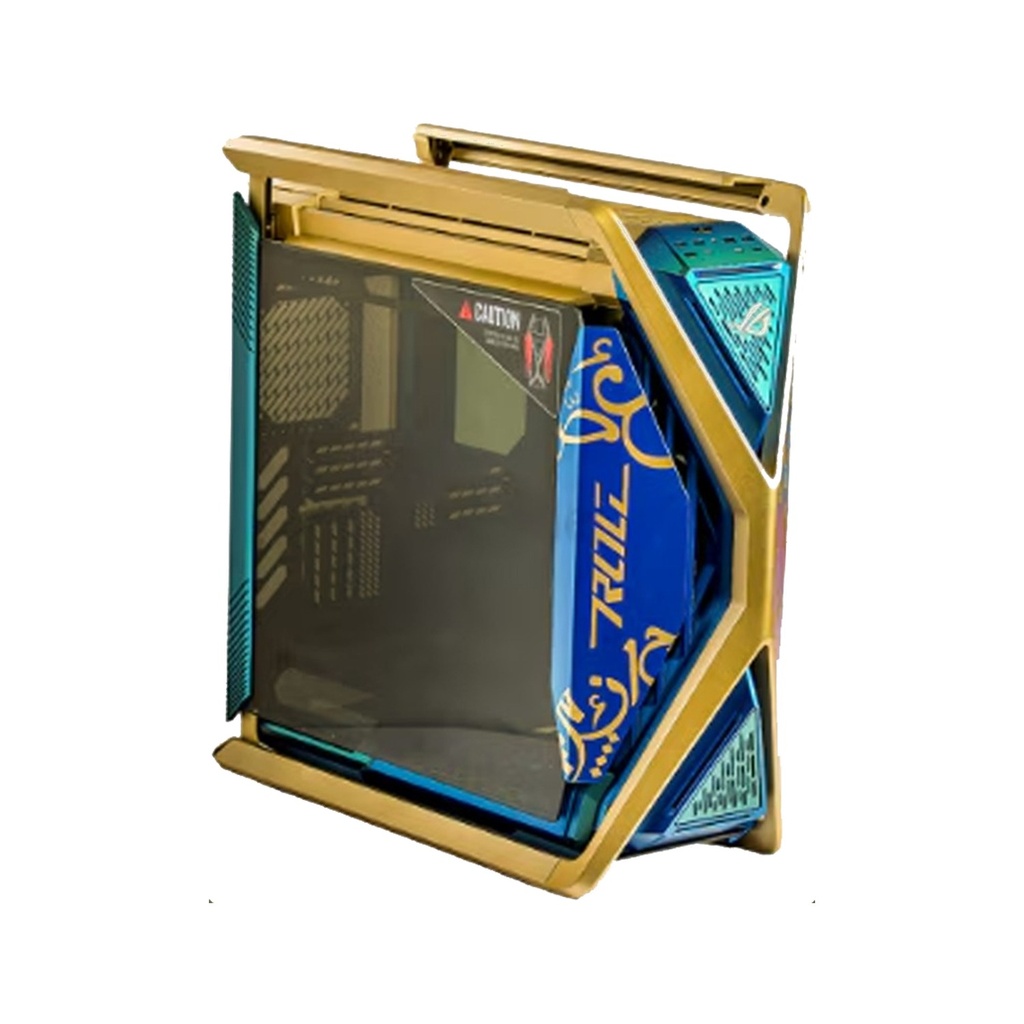 [NS029768] Asus ROG Hyperion GR701 Full Tower Aluminum Steel Tempered Glass Two Side Panel ABS Plastic Gaming Case With 4 ARGB Fans - DHAHAB Edition