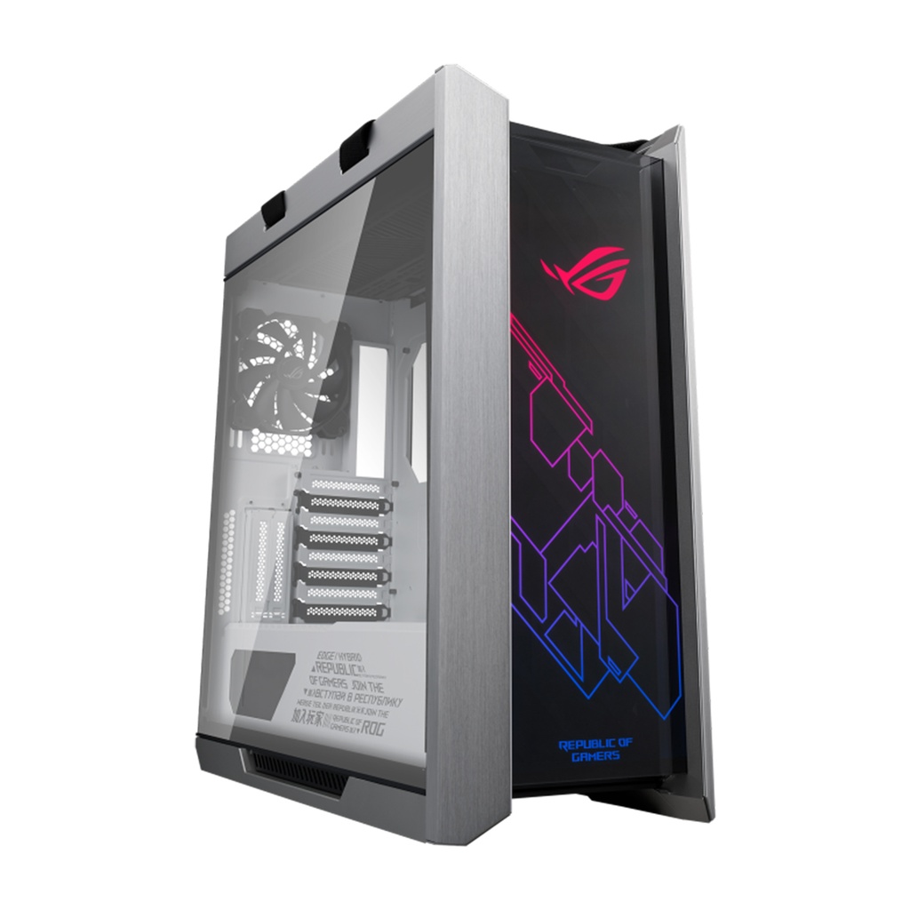 [NS000211] Asus Rog Strix Helios Mid-Tower 3-Side Tempered Glass Panel Case with Dynamic RGB Lighting Front Panel - White