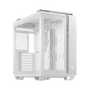 Asus TUF Gaming GT502 Mid Tower Steel Plastic TG Front Side & Left Side Tempered Glass Panel Case - White