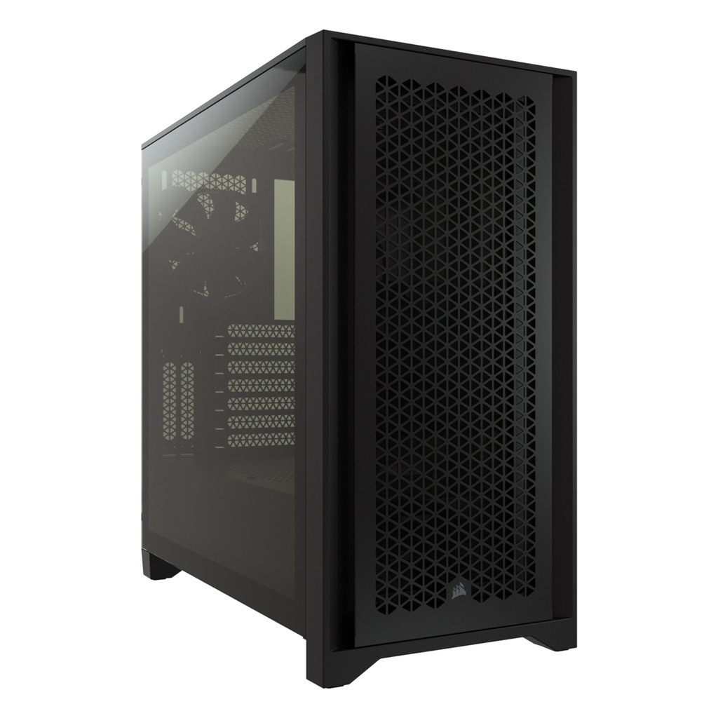 Corsair 4000D Airflow Mid Tower Steel Plastic Side Tempered Glass Panel Case with 2 Fan - Black