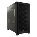 Corsair 4000D Airflow Mid Tower Steel Plastic Side Tempered Glass Panel Case with 2 Fan - Black