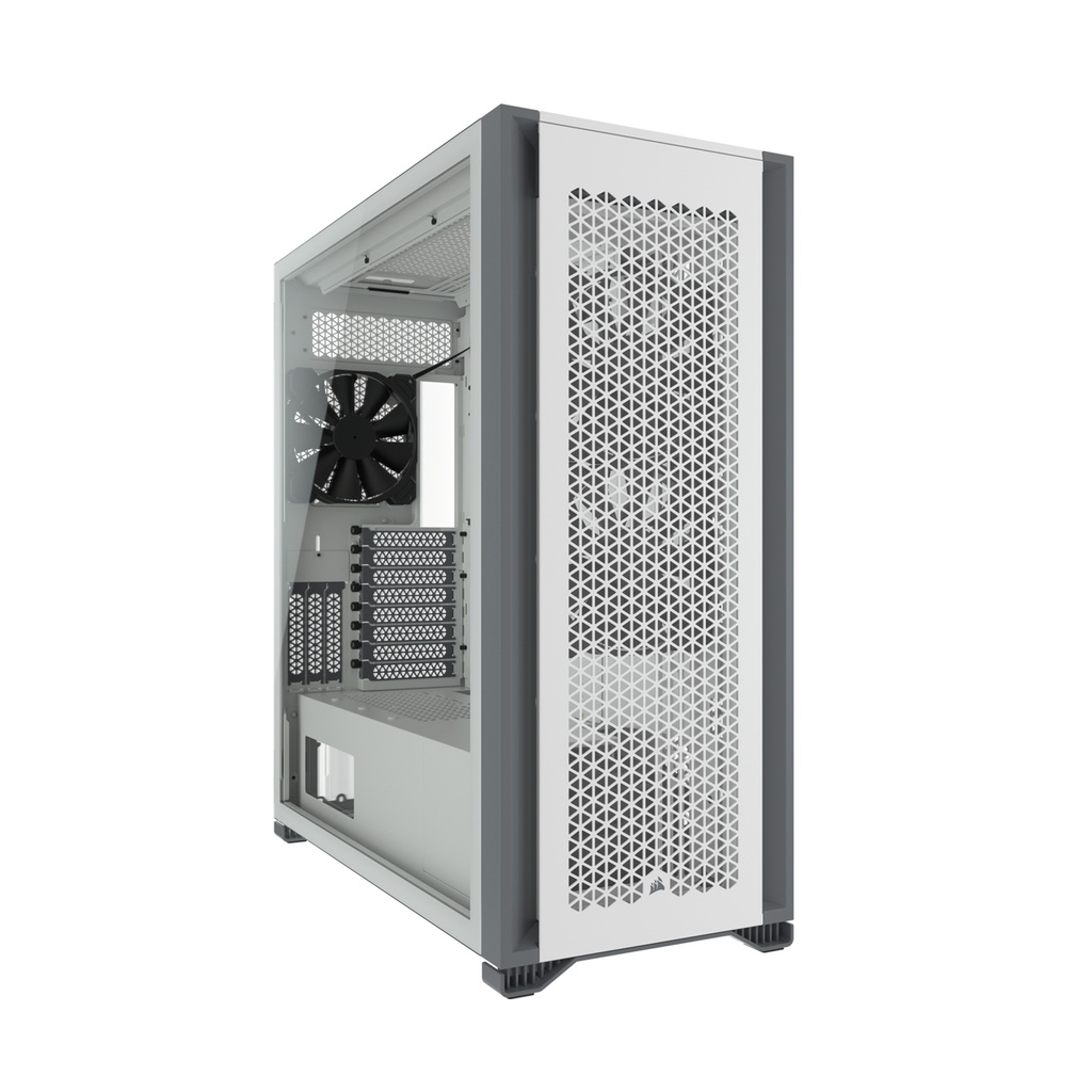 [NS006436] Corsair 7000D Airflow Full Tower Steel Plastic Side Tempered Glass Panel Case with 4 Fan - White
