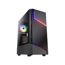 Cougar MX360 Mid Tower Tempered Glass Side Panel Case with 1 RGB Fans - Black