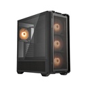 Cougar MX600 Mid Tower Tempered Glass Side Panel Case with 4 RGB Fans - Black