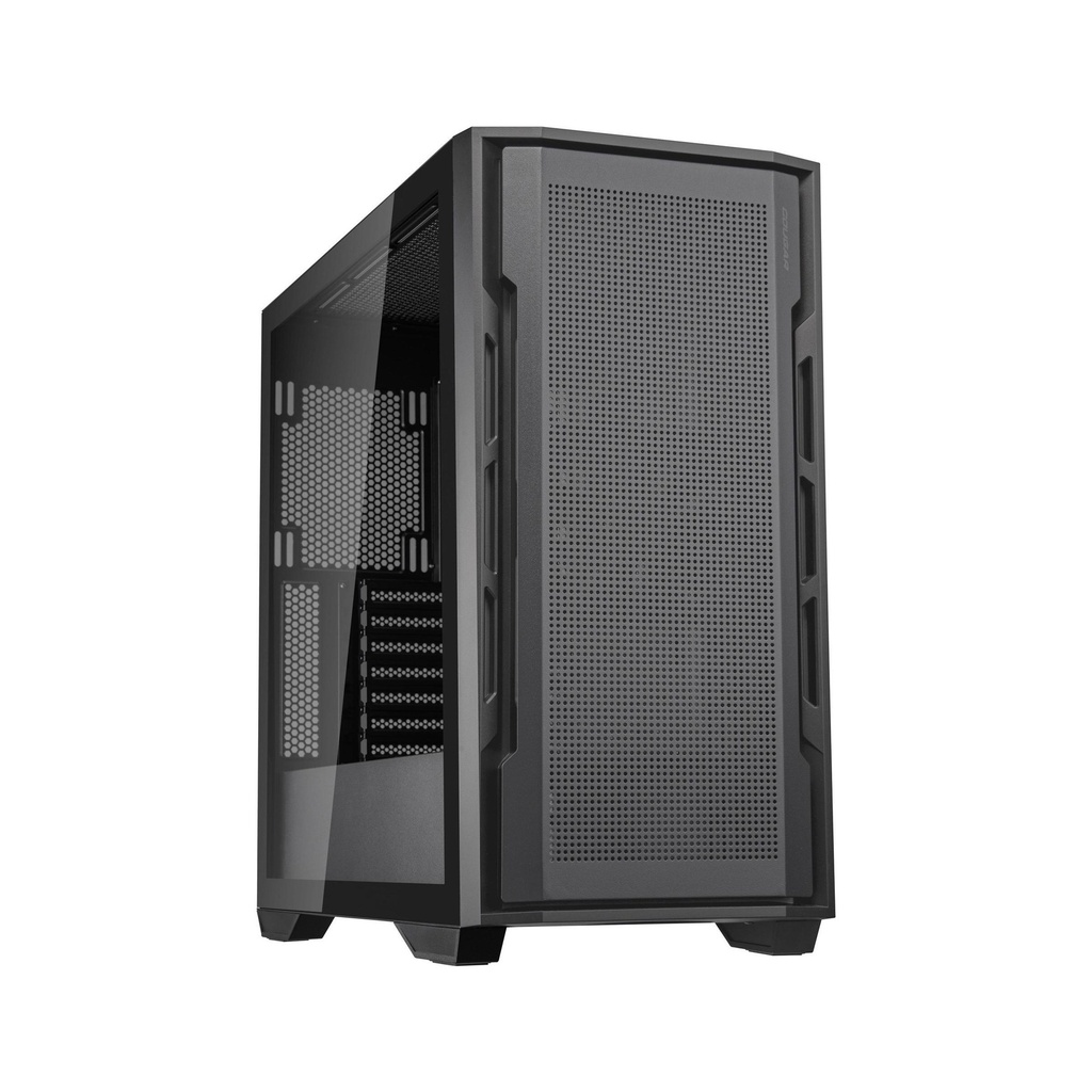 Cougar UniFace Mid Tower Case, Tempered Glass Side Panel Case 2 Fan Non RGB - Black