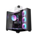 DarkFlash TH285M ATX Mid Tower Front Side & Left Side Tempered Glass Panel Case With 6 Fan RGB With RGB Controller - Black