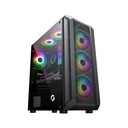 GAMEON TRIDENT II S-Series Mid-Tower Side Tempered Glass Panel With 3 RGB Fans - Black
