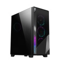 GigaByte Aorus AC500G ATX Mid Tower Tempered Glass Side Panel Case with 4 ARGB Fans - Black