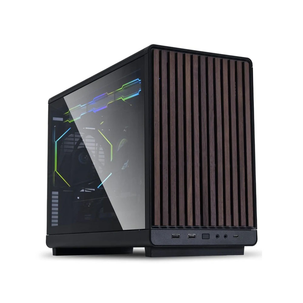 [NS030513] Lian Li A3 Mini Tower mATX Tempered Glass Side Panel Gaming Case - Black (Fans Not Included)