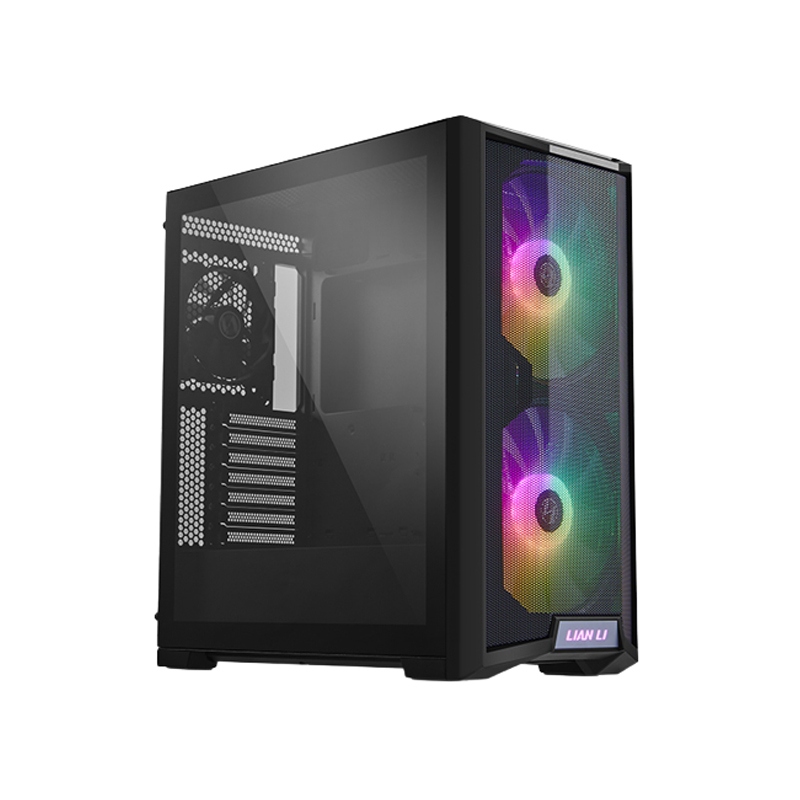 [NS000049] LIAN LI Lancool 215 Mesh Front Panel Tempered Glass Side Panel Case with 2 ARGB Fan + 1 Rear Fan