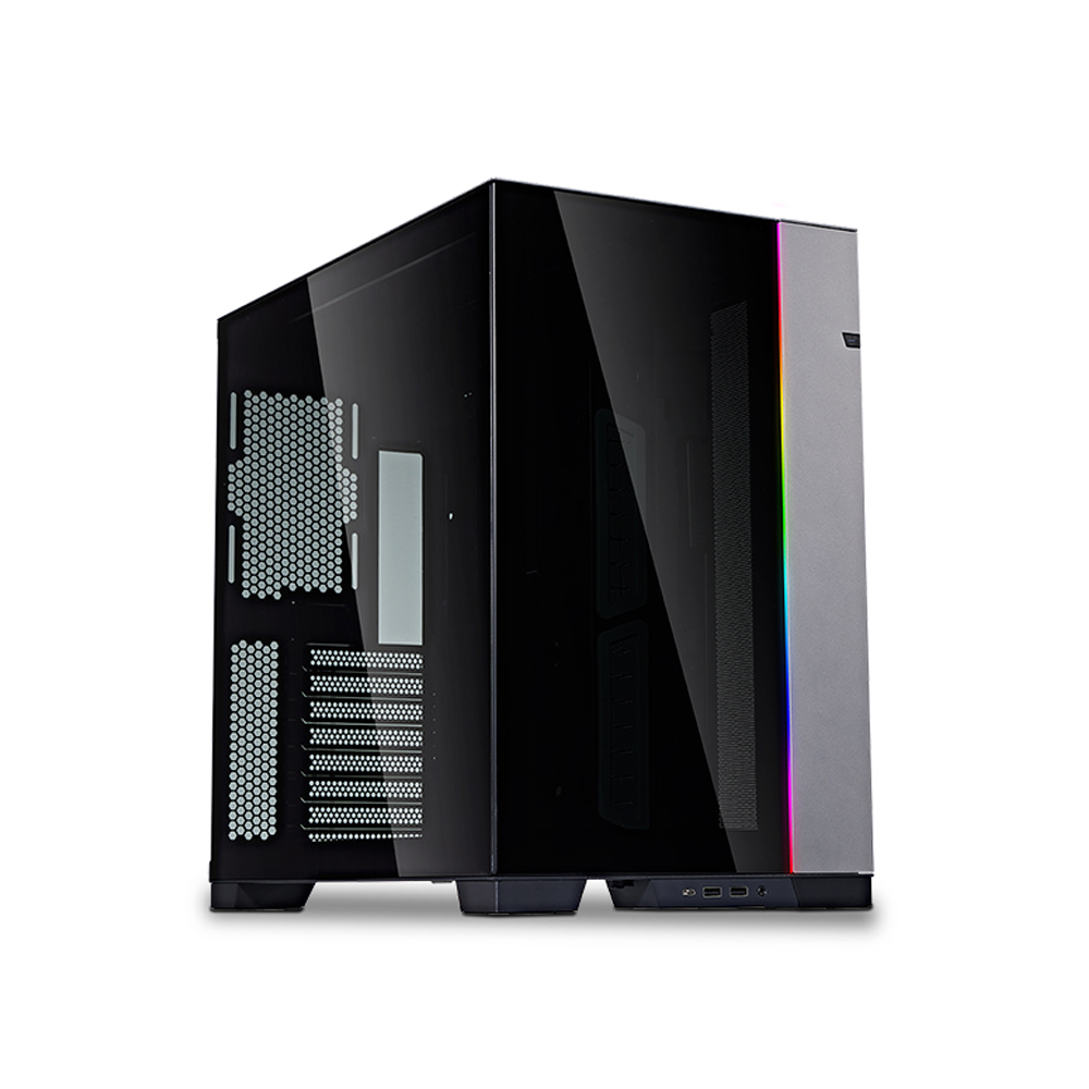 LIAN LI O11 Dynamic EVO Evolution Continues Aluminum Steel Tempered Glass ATX Mid Tower Case - Grey
