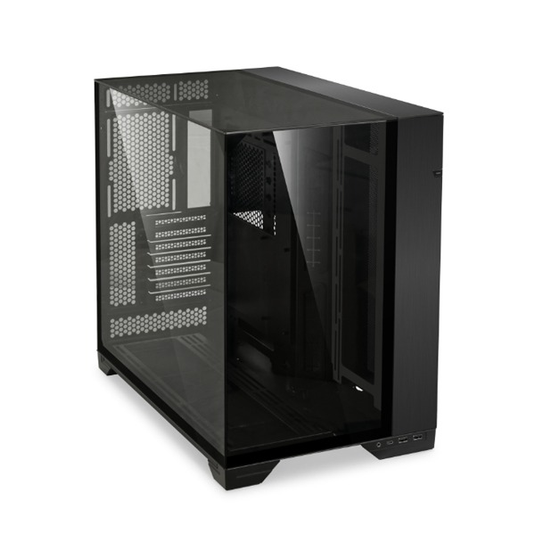 [NS014657] LIAN LI O11 Vision Front And Side Tempered Glass Panel ATX Mid Tower Case - Black (No Fans Included)