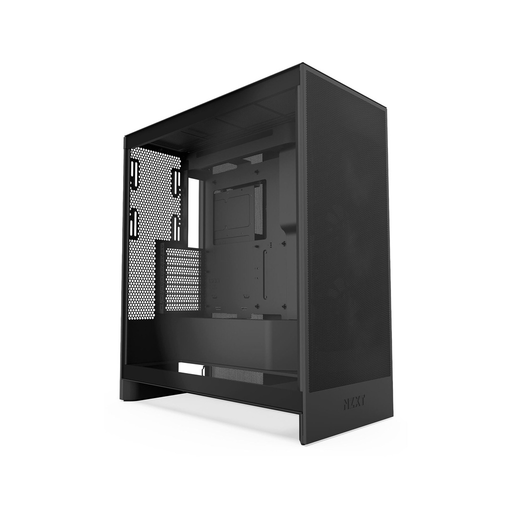 [NS026471] NZXT H7 Flow (2024) ATX Mid Tower Left Side Tempered Glass Case with 3 Fans - Black