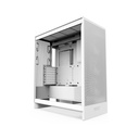 NZXT H7 Flow (2024) ATX Mid Tower Left Side Tempered Glass Case with 3 Fans - White