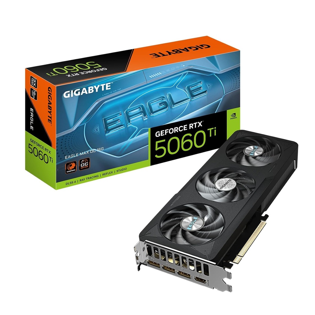 GigaByte GeForce RTX 5060Ti WindForce EAGLE MAX OC Edition 16GB GDDR7 Graphics Card