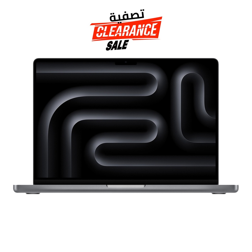 Apple MacBook Pro 14.2" M3 Chip 8-Core CPU 10-Core GPU 8GB RAM 512GB SSD (English/Arabic Keyboard) - SPG