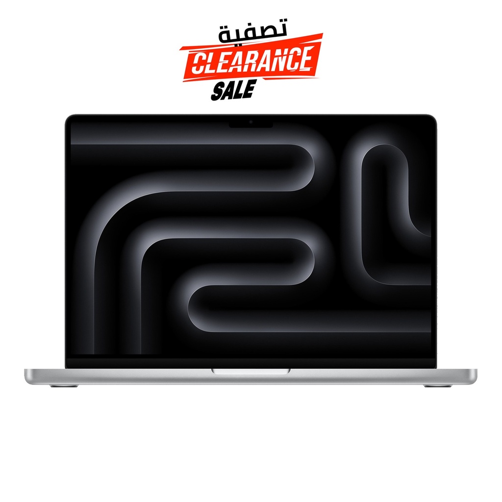 [NS015851] Apple MacBook Pro 14’’ M3 Chip 8-Core CPU, 10-Core GPU, 8GB RAM, 1TB SSD, (Eng/Arb KB) - Silver