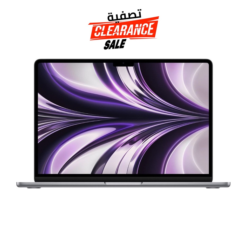 [NS027072] Apple MacBook Air 13.6" M2 Chip, 8-Core CPU, 8-Core GPU, 8GB RAM, 256GB SSD, (English/Arabic Keyboard) - Space Grey
