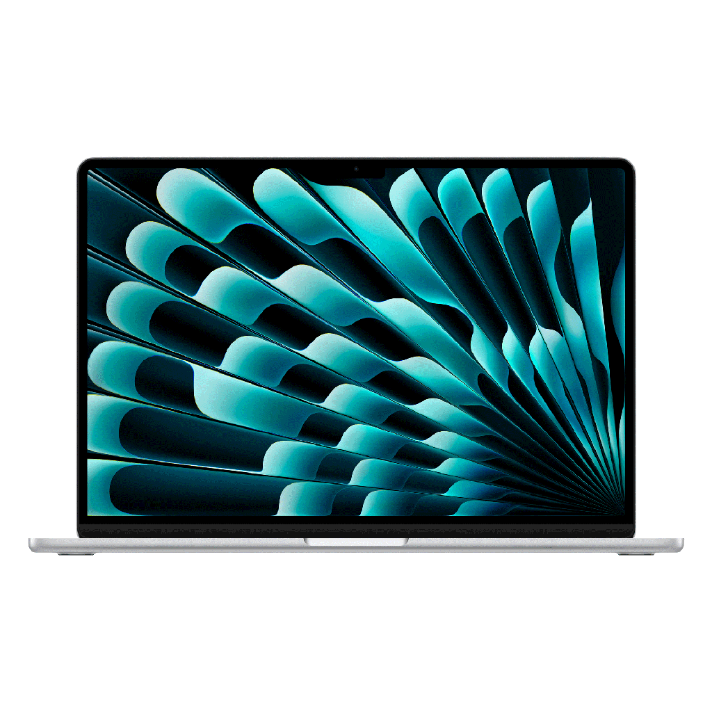 [NS031187] Apple MacBook Air 15" M3 Chip 8-Core CPU 10-Core GPU 16GB RAM 256GB SSD (Eng/Arb KB) - Silver