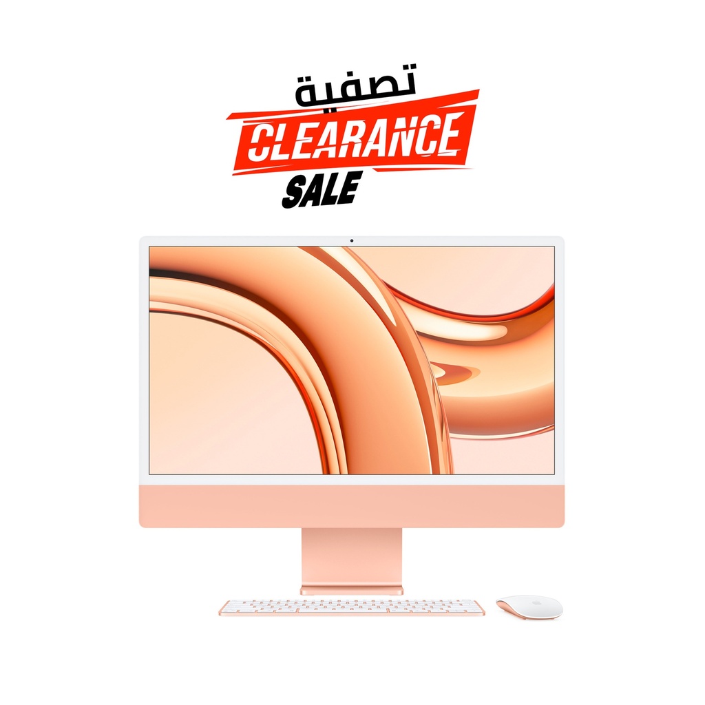 [NS026655] Apple iMac 24" M3 8-Core CPU 10-Core GPU 16GB RAM 512GB SSD (Eng/Arb KB) - Orange