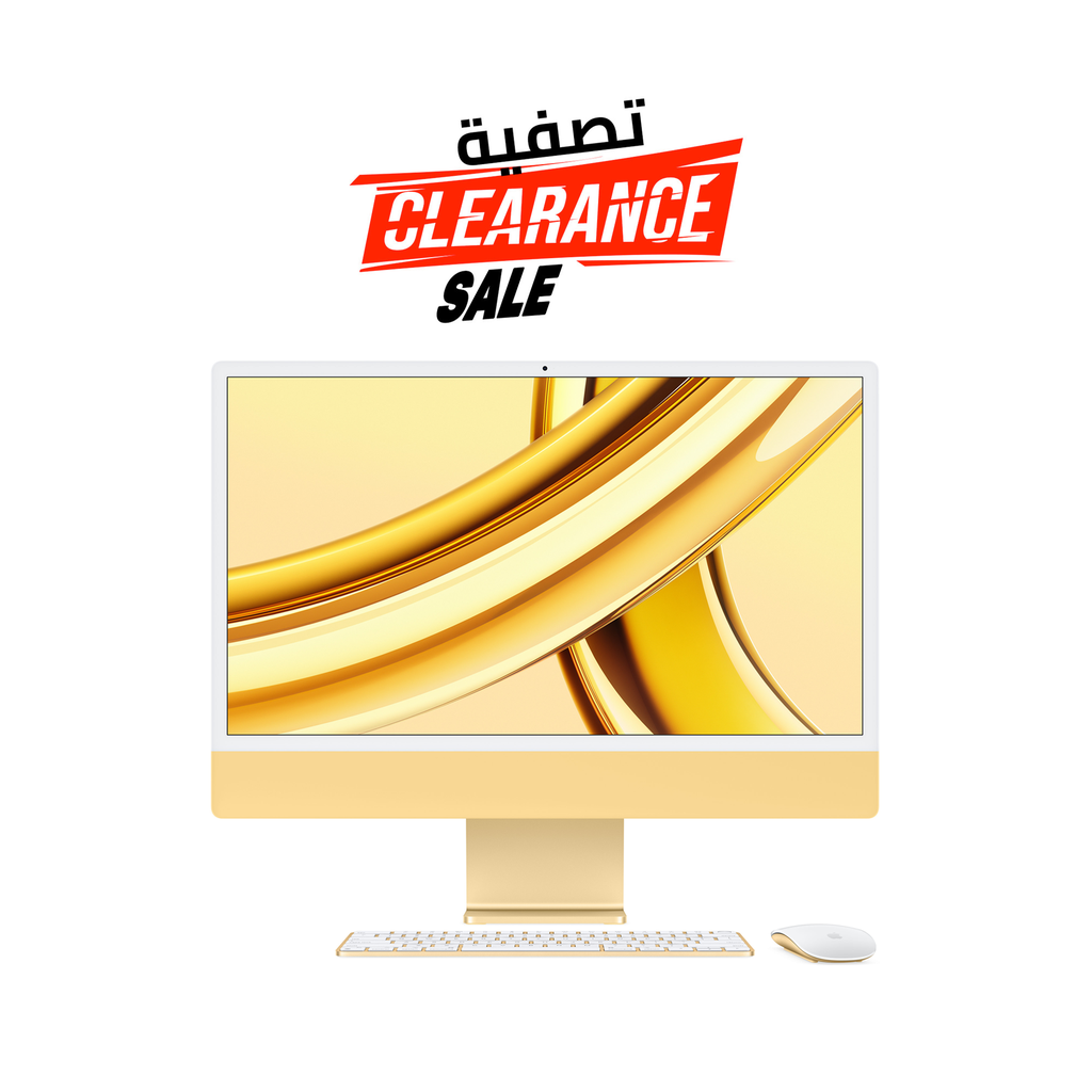 Apple iMac 24" M3 8-Core CPU 10-Core GPU 16GB RAM 512GB SSD (Eng/Arb KB) - Yellow