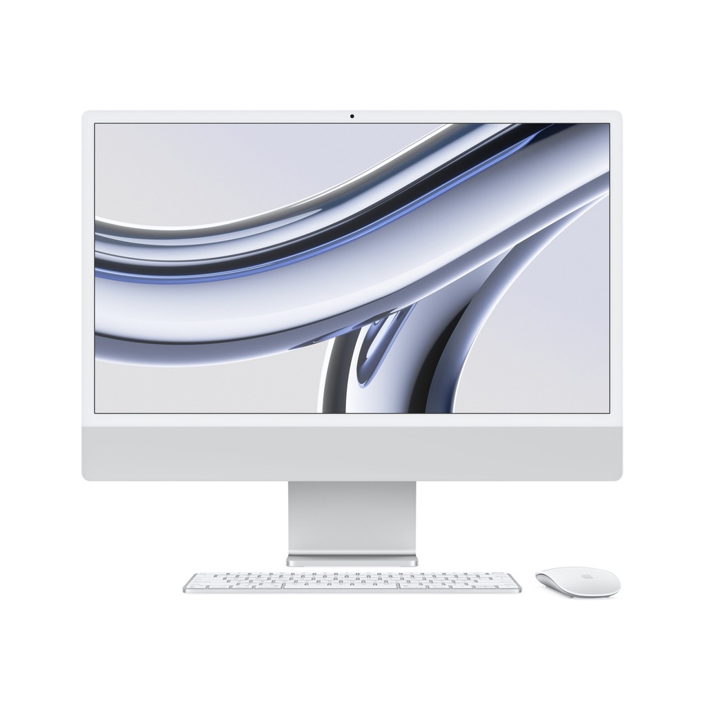 Apple iMac 24" M3 8-Core CPU 10-Core GPU 8GB RAM 256 SSD (Eng/Arb KB) - Silver