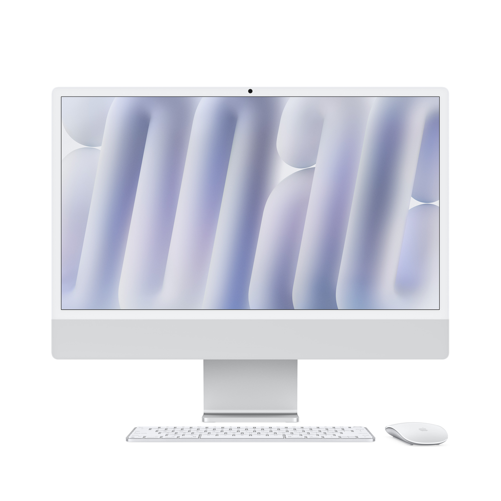 [NS026925] Apple iMac 24" M4 With Standard Glass 10-Core CPU 10-Core GPU 16GB RAM 512GB SSD (English Keyboard) - Silver