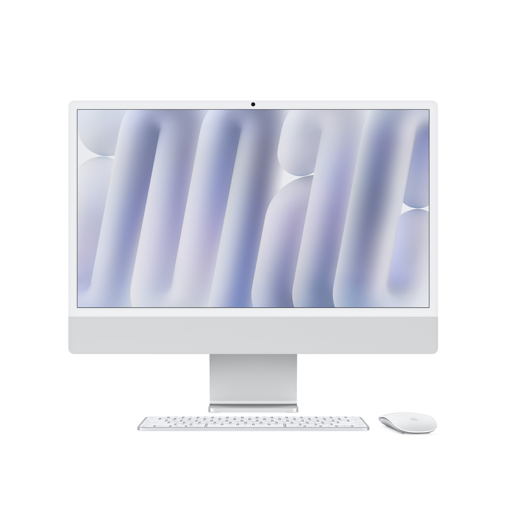 [NS026921] Apple iMac 24" M4 With Standard Glass 8-Core CPU 8-Core GPU 16GB RAM 256GB SSD (English Keyboard) - Silver