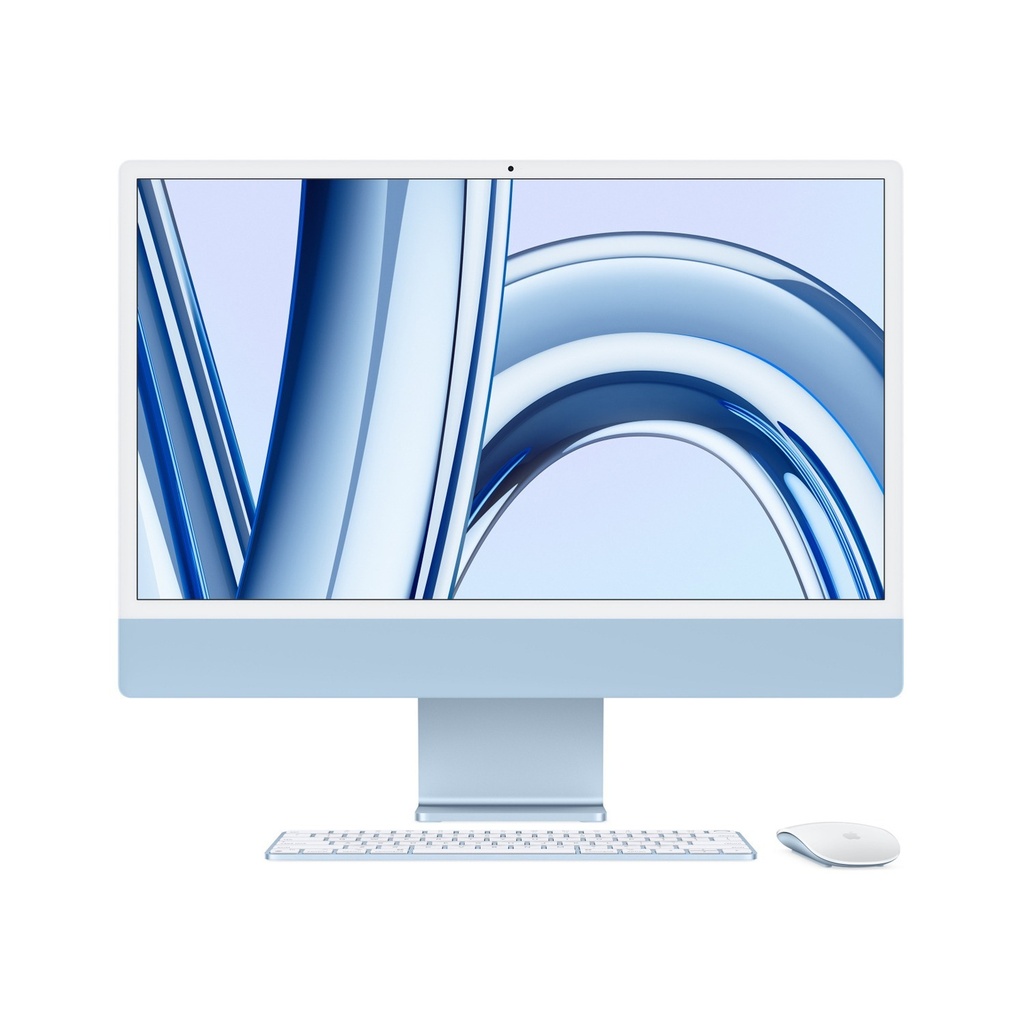Apple iMac 24'', M3 Chip, 8 Core CPU, 10 Core GPU, 8GB unified memory, 256GB SSD, (Eng/Arb Magic Keyboard), Blue | Z19K000V4