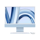 Apple iMac 24'', M3 Chip, 8 Core CPU, 10 Core GPU, 8GB unified memory, 256GB SSD, (Eng/Arb Magic Keyboard), Blue | Z19K000V4