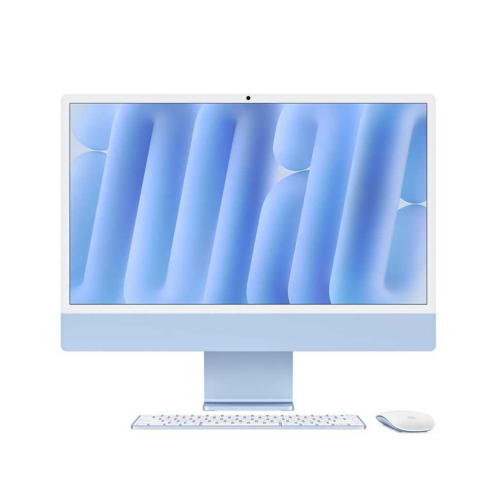 [NS030215] Apple iMac 24" M4 Chip, 10-Core CPU 10-Core GPU, 32GB RAM 1TB SSD (Eng/Arb KB) - Blue