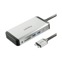 Promate 13-in-1 MacBook Docking Station with 150W Power Adapter & 4K@60Hz MST Dual Display