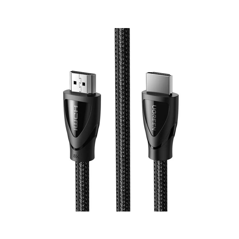 [NS004617] UGreen HDMI 8K Ultra HD High Speed Cable 2M Male to Male with Cotton Braided - Black