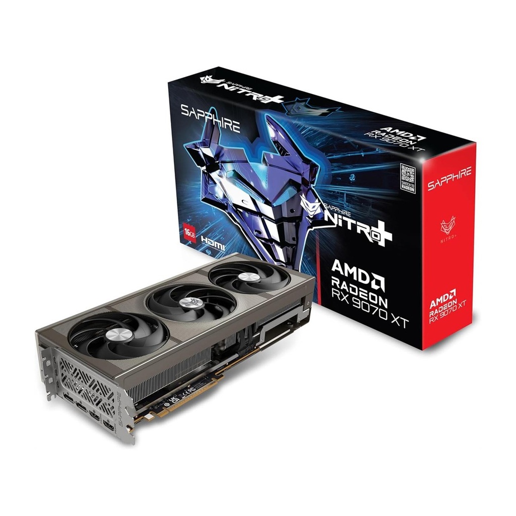 [NS033281] Sapphire Nitro+ AMD Radeon RX 9070 XT OC PhontomLink 16GB Graphics Card