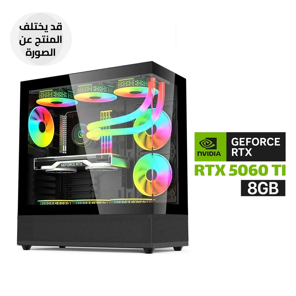 Gaming PC i7-14700F Processor, B760 D5 Motherboard, 16GB DDR5 RAM, 1TB NVMe SSD, RTX 5060 TI 8GB VGA, 750 WATT PSU, L240 Liquid Cooler, Acer V930B Mid Tower Case 6x RGB Fans, USB WI-FI Adapter, Windows 11 Pro (License)